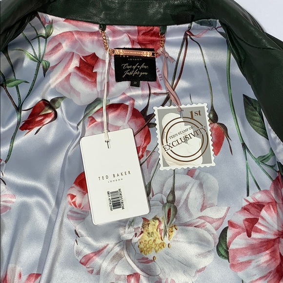 🆕 Ted Baker London Lizia Biker Jacket Exclusive - Picture 6 of 8